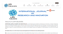 Desktop Screenshot of ijripublishers.com