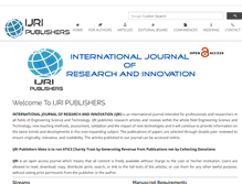 Tablet Screenshot of ijripublishers.com